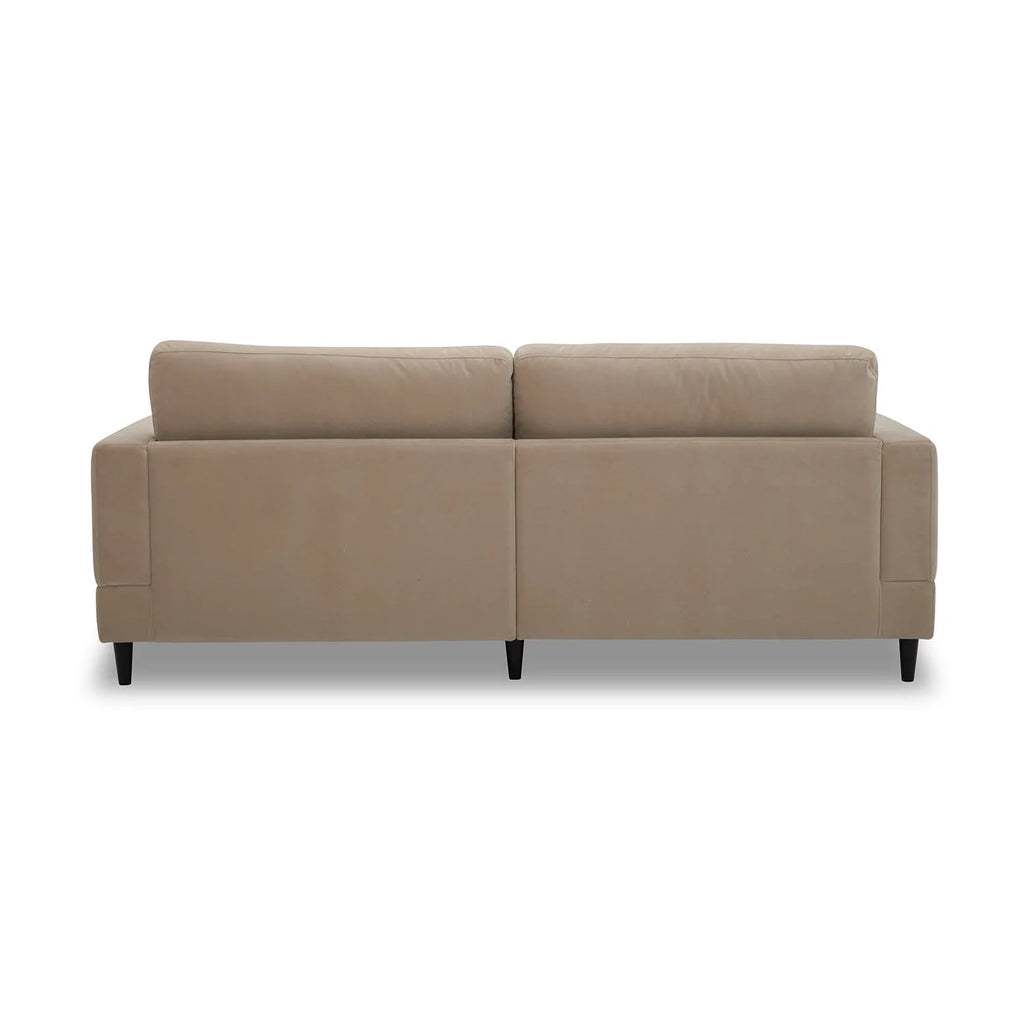 Better Homes & Gardens Springwood Wood Frame 83.46" Couch, Beige Velvet