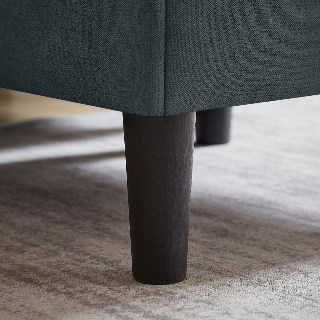 Pingliang Home Convertible Sectional Sofa with Footstool Living Room Sofa Couch with Storage Ottoman and Side Pockets,Modern 3 Seat L Shaped Couches