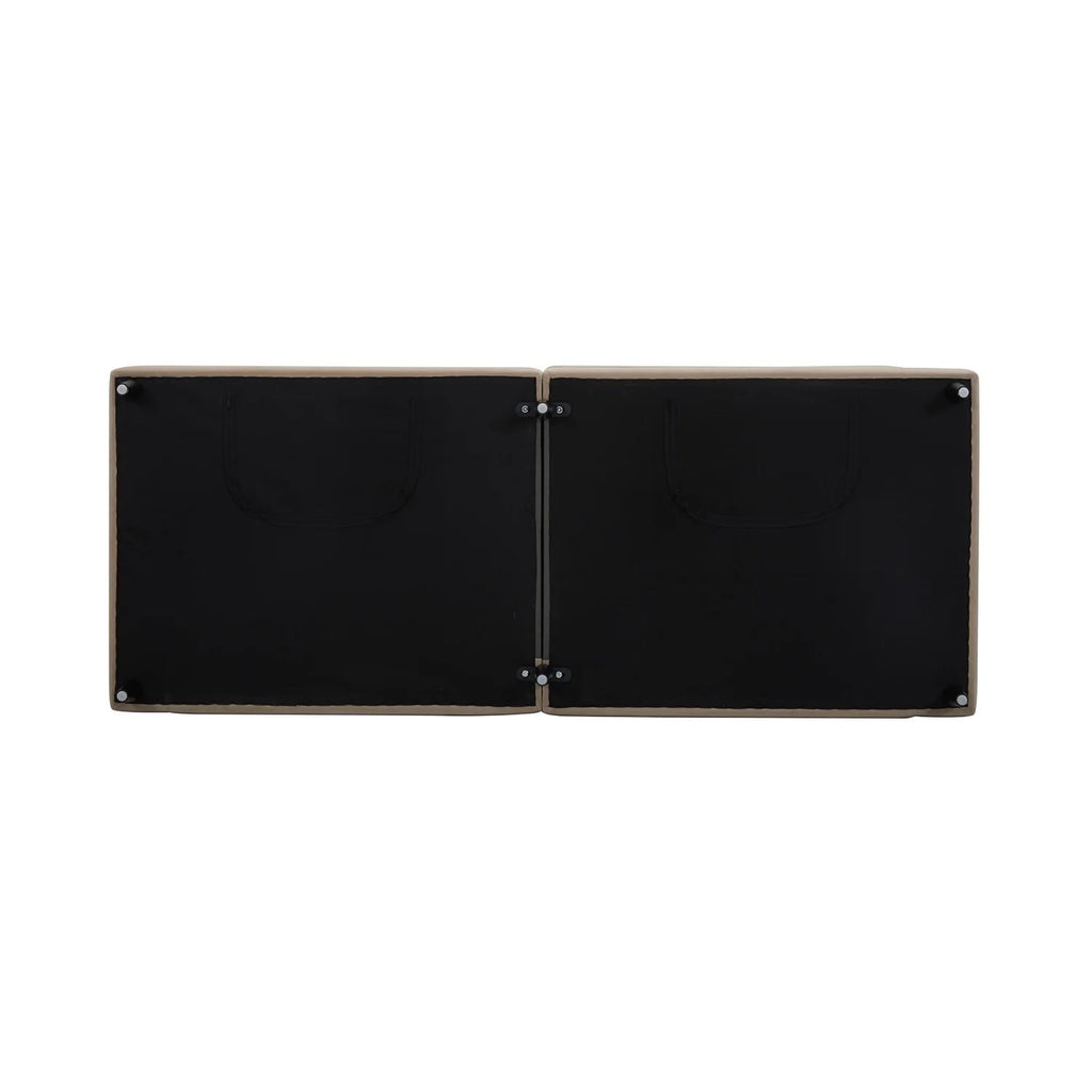 Better Homes & Gardens Springwood Wood Frame 83.46" Couch, Beige Velvet