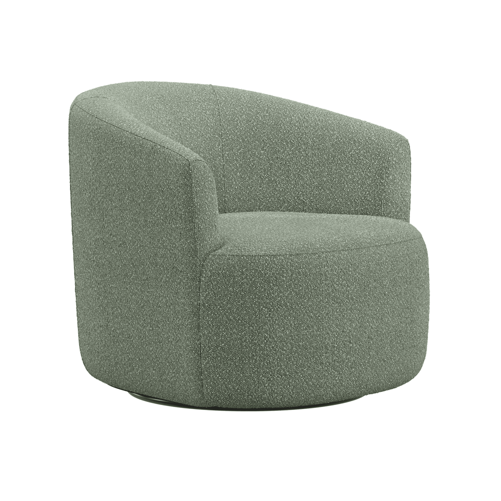 Mainstays Boucle Swivel Accent Chair, Olive