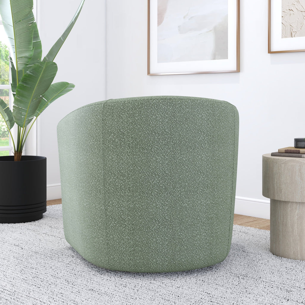 Mainstays Boucle Swivel Accent Chair, Olive