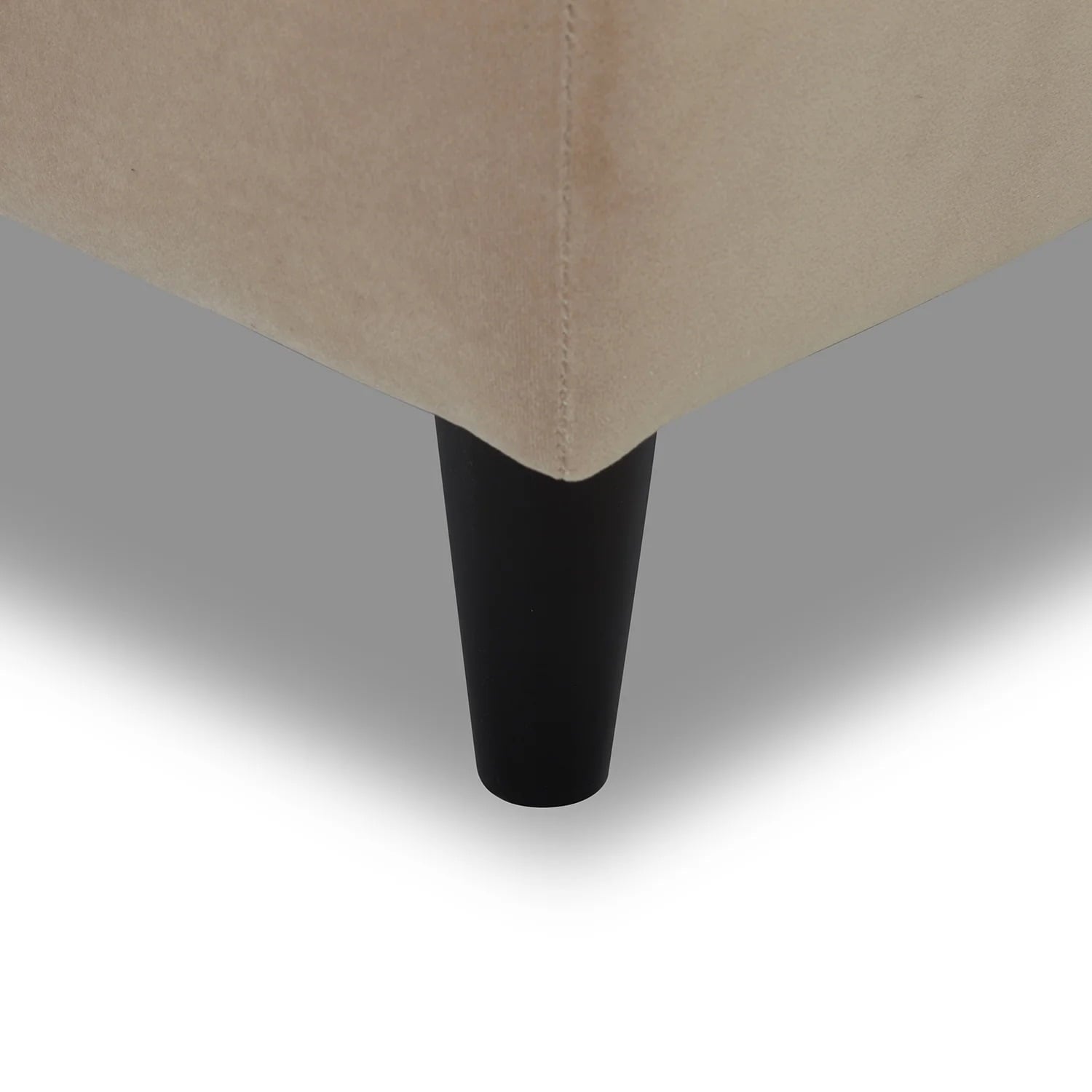 Better Homes & Gardens Springwood Wood Frame 83.46" Couch, Beige Velvet